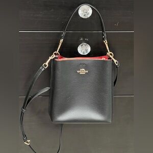 Coach Black and Red Crossbody Bag